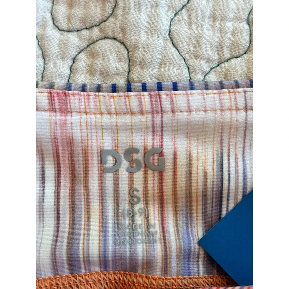 DSG‎ Girls Athletic Compression Shorts Multi Color Stripe Size Small 8-9